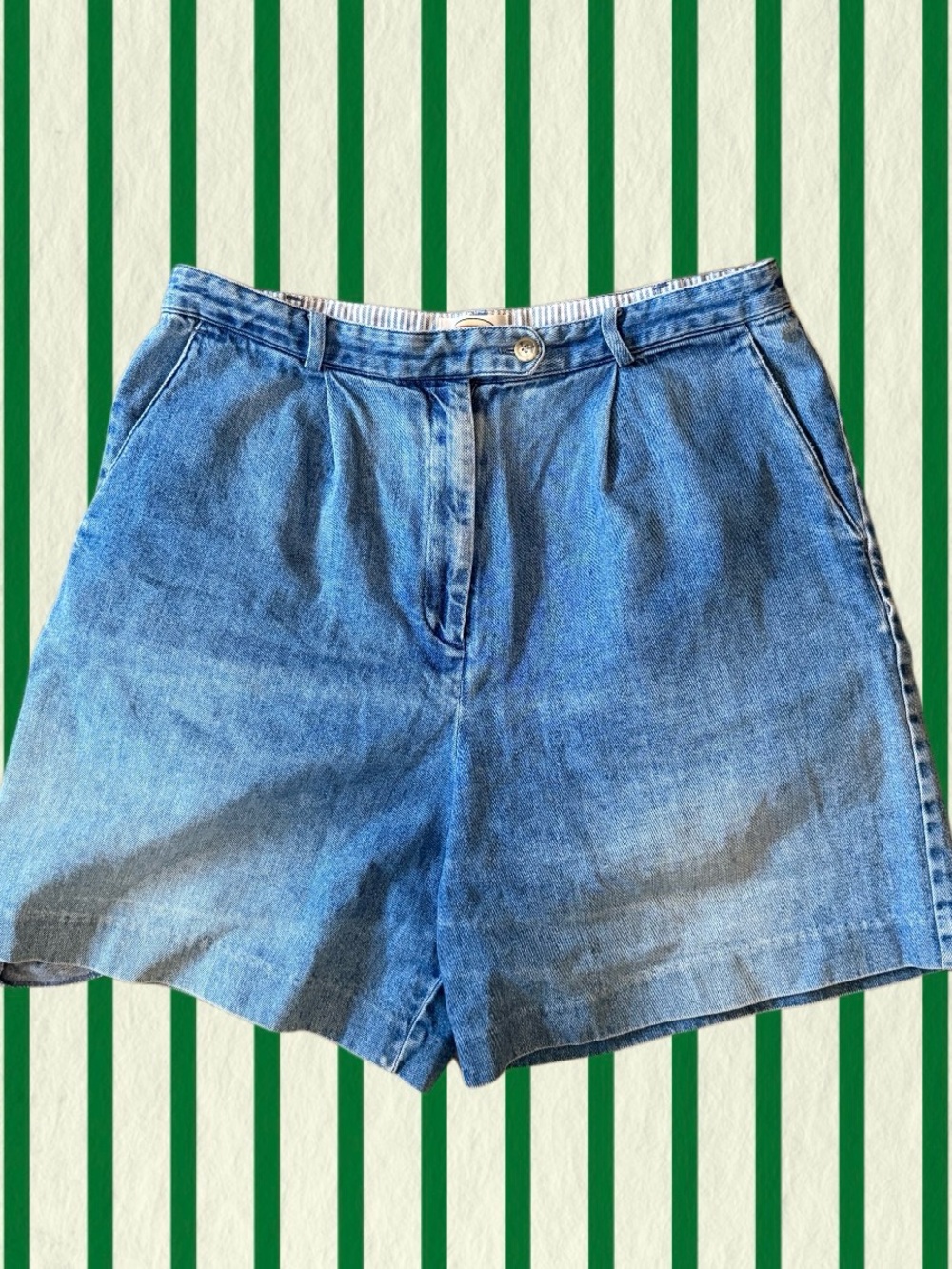 Blue Denim High-Waist Women’s Shorts